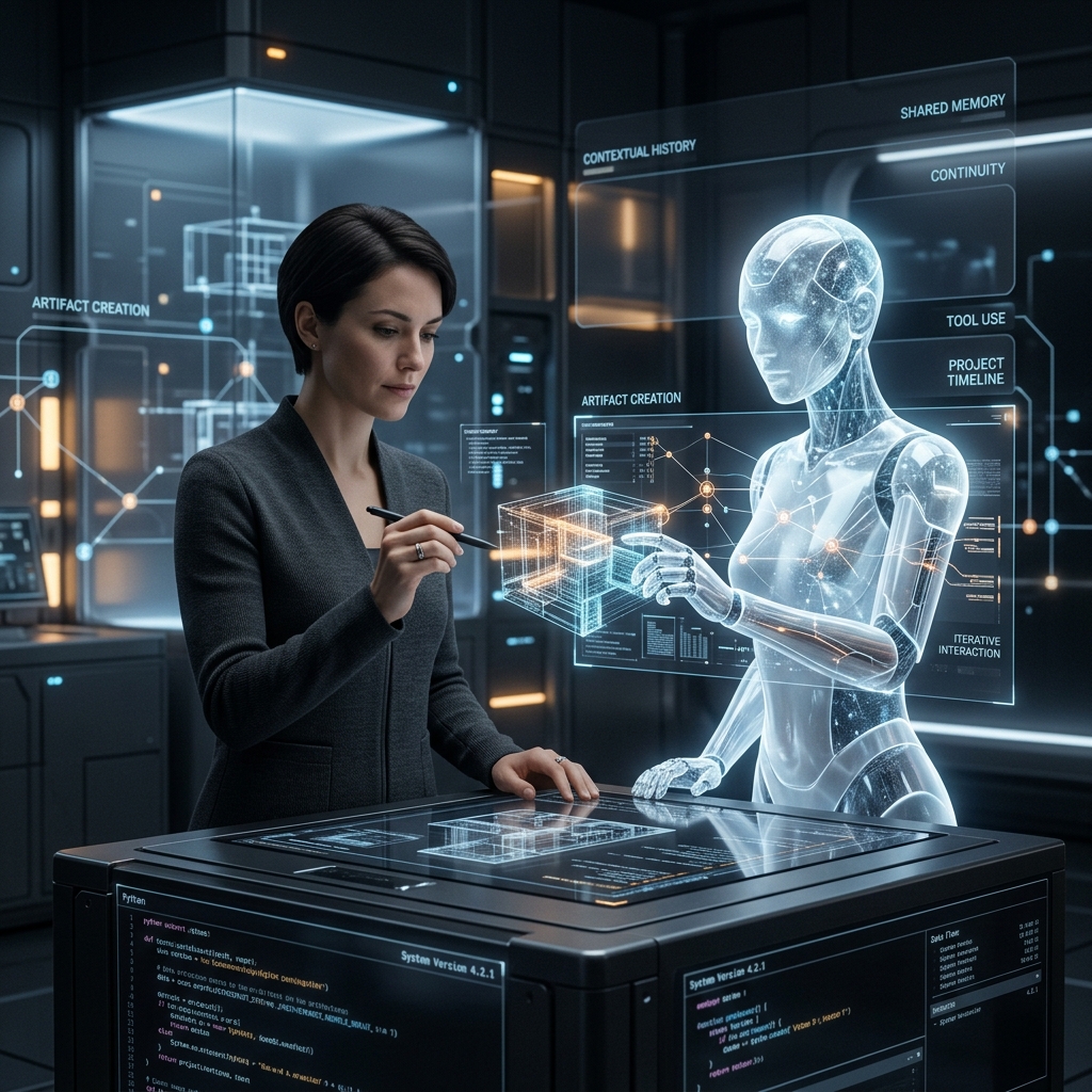 AI-generated image for the Augmented Thinker X draft post for April 8, 2026