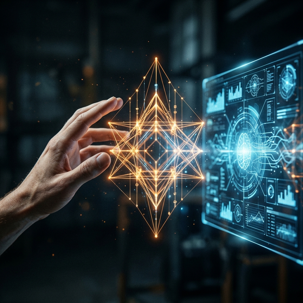 AI-generated image for the Augmented Thinker X post for April 12, 2026