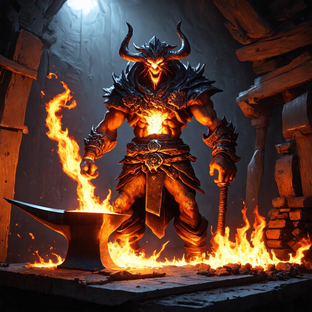 Stability AI medium diffusers forge-themed image
